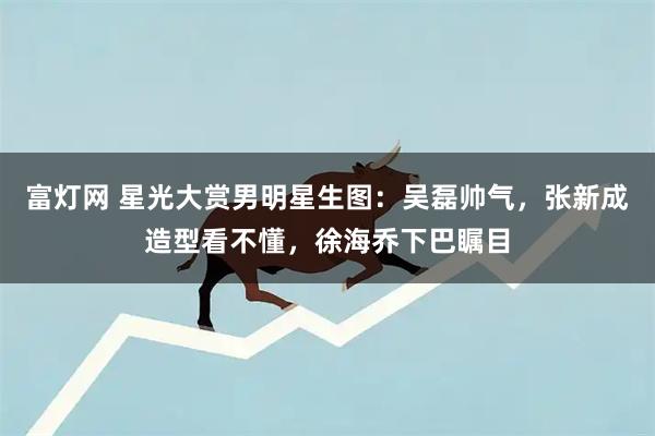 富灯网 星光大赏男明星生图:吴磊帅气,张新成造型看不懂,徐海乔下巴瞩目